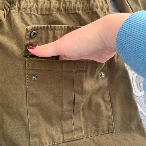 Blu Pepper Green Utility Jacket Size M - Picture 2 of 6